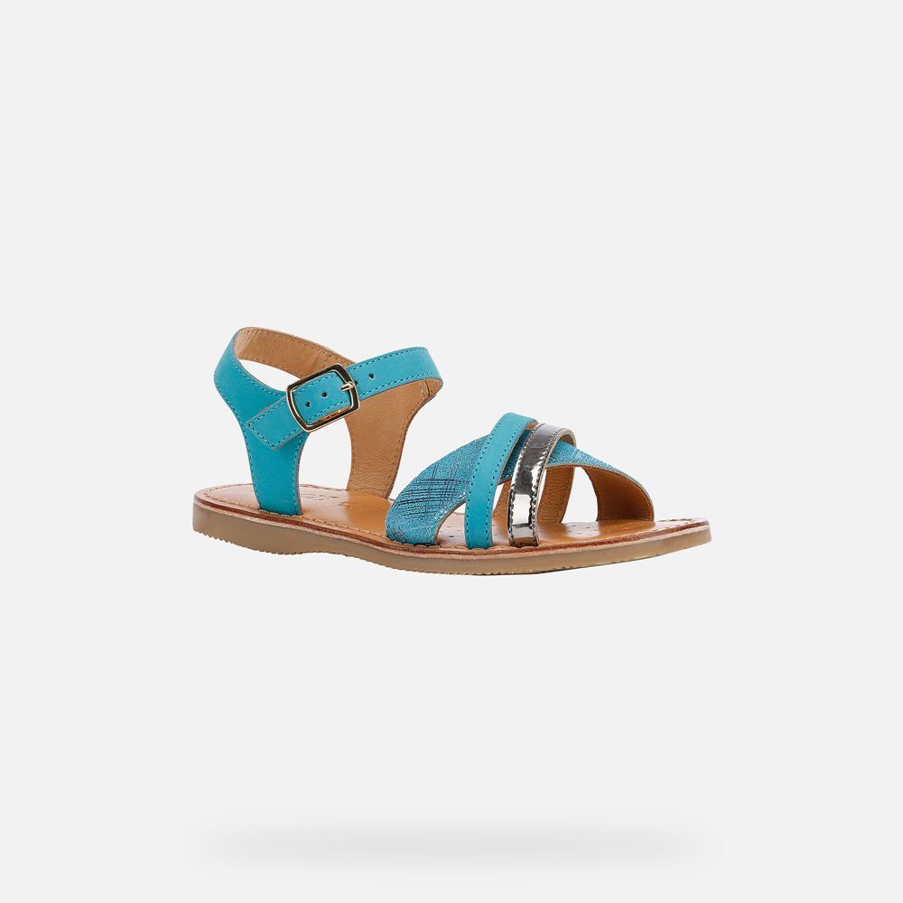 Sandales Geox Eolie - Turquoise - Fille 974536-SOC